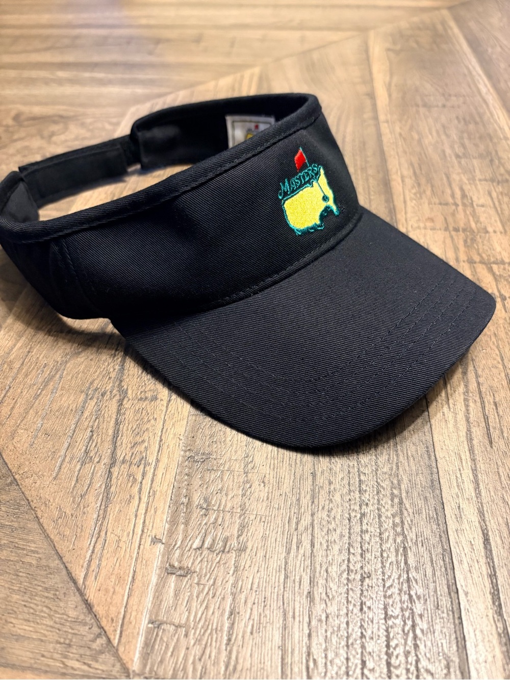 Masters Hat Visor Strap Back Mens Black PGA Golf Augusta National Tournament